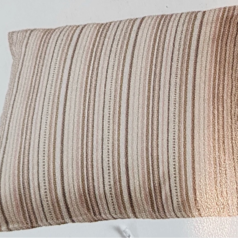 IKEA Elvilda cotton multicolored pastel striped decorative pillowcase 20x20